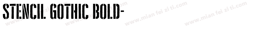 Stencil Gothic bold字体转换